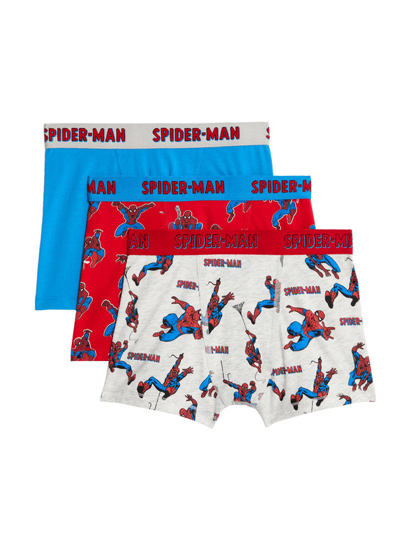 Marks & Spencer Bokserice s motivom Spider-Man™ s visokim udjelom pamuka, 3 kom u pakiranju (3–10 godina) Marks & Spencer višebojna