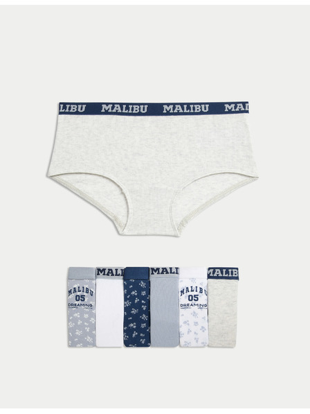 Marks & Spencer Kratke hlače s visokim udjelom pamuka Malibu, 7 kom (5–16 godina) Marks & Spencer višebojna