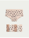 Marks & Spencer Kratke hlačice sa životinjskim printom i visokim udjelom pamuka (5–16 godina), 7 kom Marks & Spencer višebojna