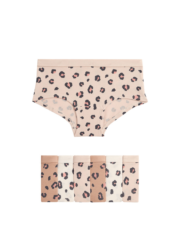 Marks & Spencer Kratke hlačice sa životinjskim printom i visokim udjelom pamuka (5–16 godina), 7 kom Marks & Spencer višebojna