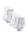 Marks & Spencer Frotir čarape s visokim udjelom pamuka i zvijezdama (0–2 godine), 5 kom. Marks & Spencer siva