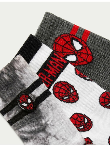 Marks & Spencer Čarape s motivom Spider-Man™, 3 para (6 male – 7 velike) Marks & Spencer višebojna