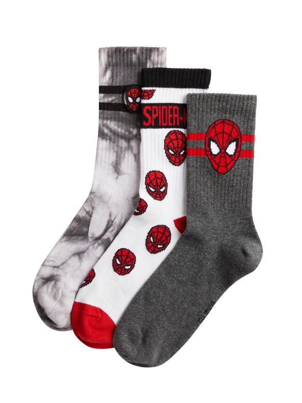 Marks & Spencer Čarape s motivom Spider-Man™, 3 para (6 male – 7 velike) Marks & Spencer višebojna