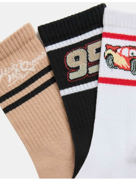 Marks & Spencer Čarape s visokim udjelom pamuka i motivom Pixar™ Cars, set od 3 para (6 male – 7 velike) Marks & Spencer višebojna
