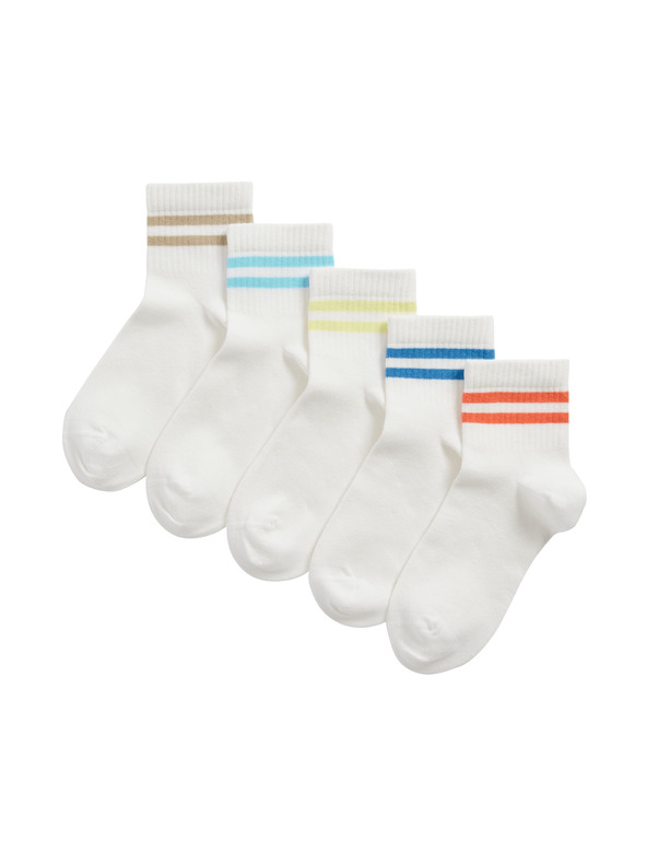 Marks & Spencer Pamučne dječje čarape, 5 parova Marks & Spencer bijela