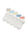 Marks & Spencer Pamučne dječje čarape, 5 parova Marks & Spencer bijela