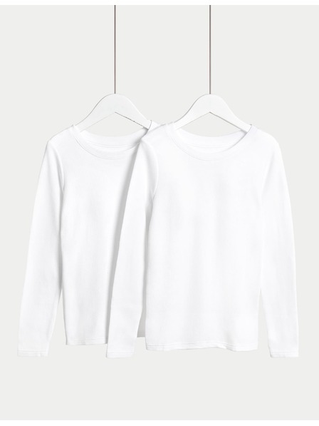 Marks & Spencer Termo tops s tehnologijom Heatgen™, 2 kom. u pakiranju (2–14 godina) Marks & Spencer bijela