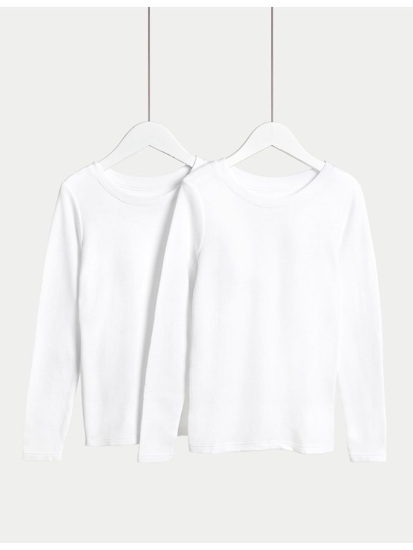 Marks & Spencer Termo tops s tehnologijom Heatgen™, 2 kom. u pakiranju (2–14 godina) Marks & Spencer bijela