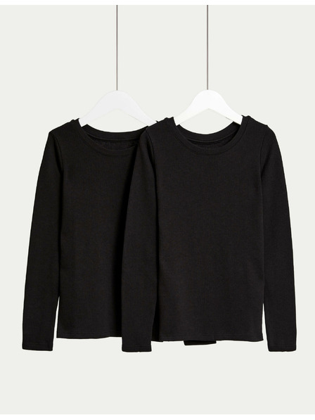 Marks & Spencer Termo topovi s Heatgen™ tehnologijom, 2 kom u pakiranju (2–14 godina) Marks & Spencer crna
