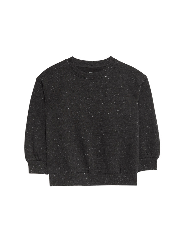 Marks & Spencer Tkani pulover s visokim udjelom pamuke (2–8 godina) Marks & Spencer siva