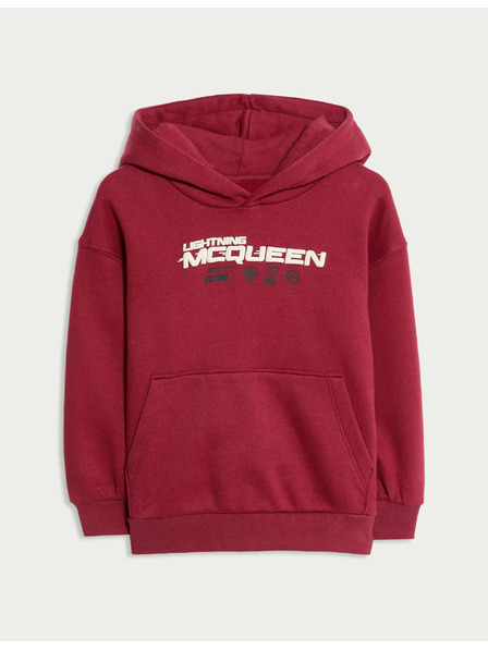 Marks & Spencer Disney Cars™ dukserica s kapuljačom, patentnim zatvaračem i visokim udjelom pamuka (2–8 godina) Marks & Spencer crvena