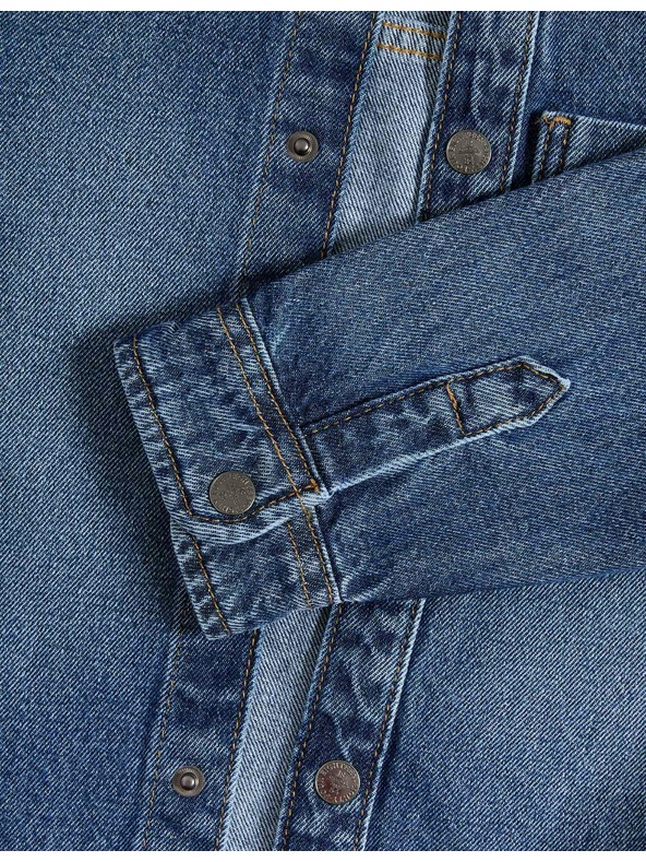 Marks & Spencer Traper majica od čiste pamučne tkanine sa keprom (2-8 godina) Marks & Spencer mornarsko plava