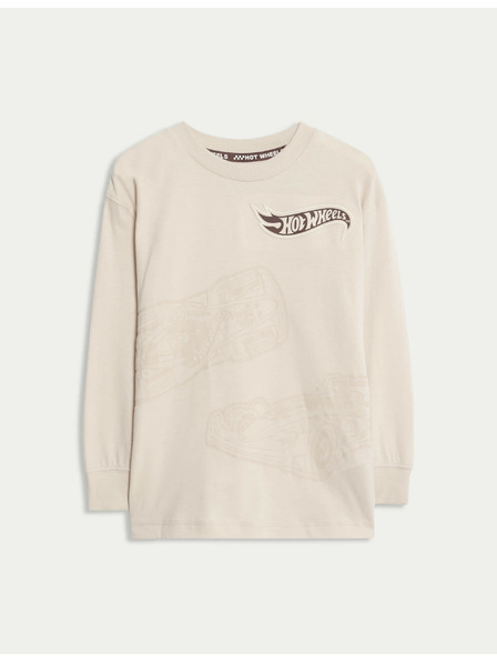 Marks & Spencer Top s motivem Hot Wheels™ od čiste pamučne tkanine (2–8 godina) Marks & Spencer krem