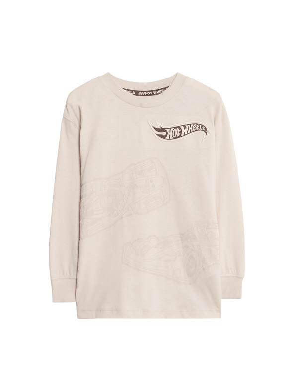Marks & Spencer Top s motivem Hot Wheels™ od čiste pamučne tkanine (2–8 godina) Marks & Spencer krem