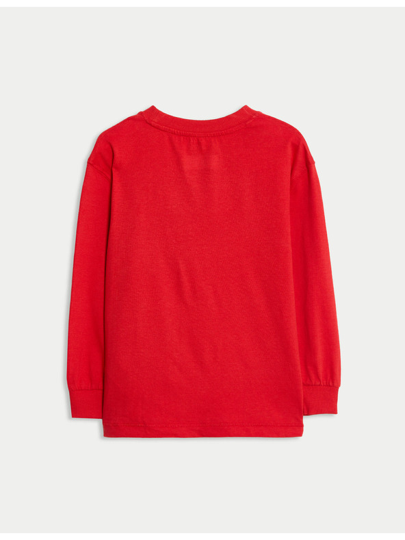 Marks & Spencer Majica od čistog pamuka s printom Spider-Man™ (2–8 godina) Marks & Spencer crvena