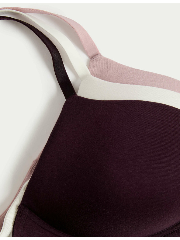 Marks & Spencer Glatki grudnjak bez žice, vel. A–E, 3 kom u pakiranju Marks & Spencer smeđa