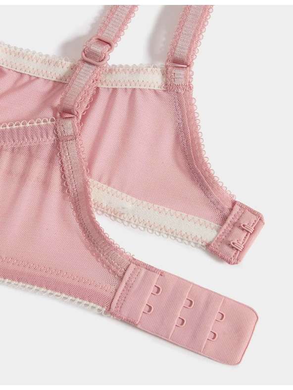 Marks & Spencer Čipkasti grudnjak Jasmine, pune čašice, bez žice (A–E) Marks & Spencer ružičasta