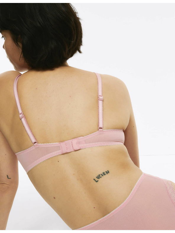 Marks & Spencer Dekoltni grudnjak sa žicama i čipkom, vel. A–E Marks & Spencer ružičasta