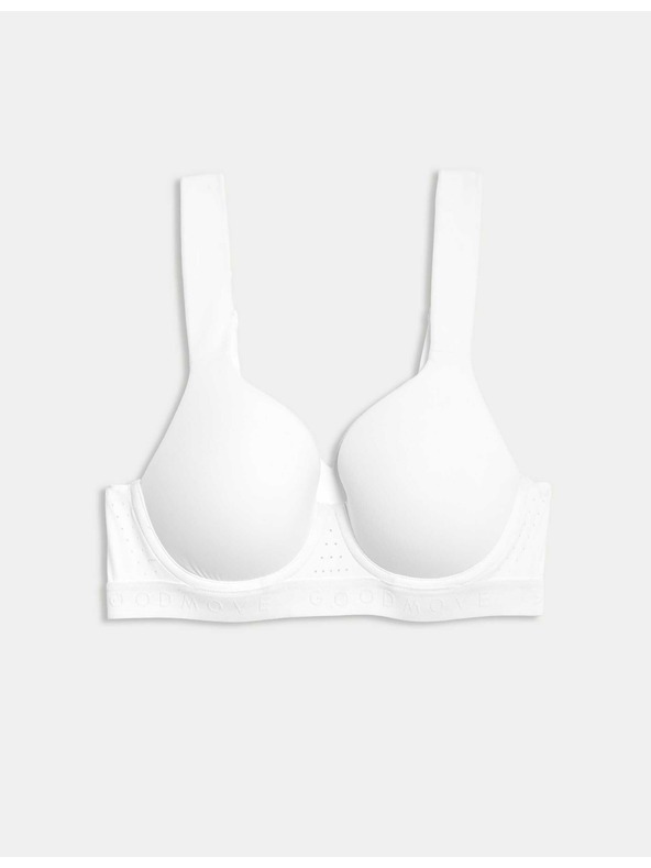 Marks & Spencer Sportski hibridni glatki grudnjak sa srednjom podrškom (A–E) Marks & Spencer bijela