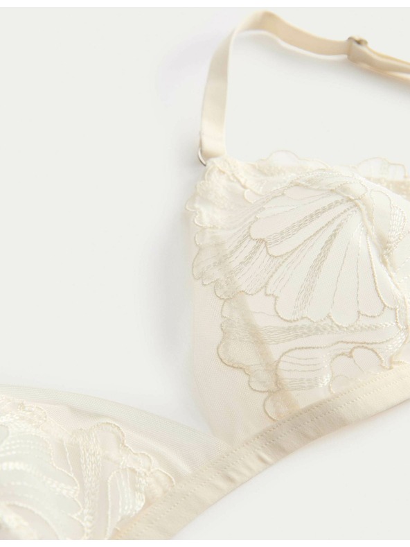 Marks & Spencer Bralette bez košarica s vezom Monaco (A-E) Marks & Spencer krem