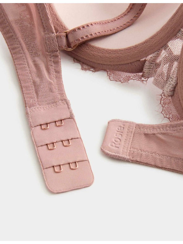 Marks & Spencer Čipkasta balkónska grudnjak s košaricama i motivom Forget Me Not (A-E) Marks & Spencer smeđa