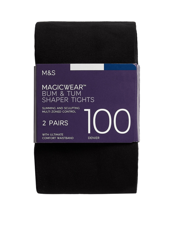 Marks & Spencer Neprozirne čarape Magicwear™, 100 DEN, set od 2 komada Marks & Spencer crna