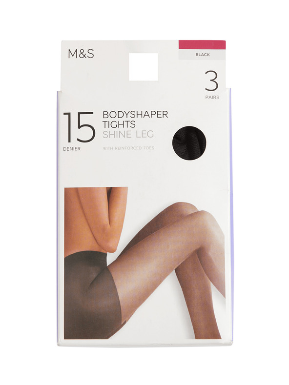 Marks & Spencer Pakiranje 3 para oblikovanih čarapa, 15 DEN Marks & Spencer crna