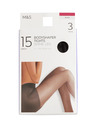 Marks & Spencer Pakiranje 3 para oblikovanih čarapa, 15 DEN Marks & Spencer crna