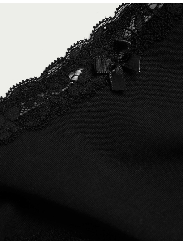 Marks & Spencer Brazilske gaćice s visokim udjelom pamuka, 3 kom Marks & Spencer crna