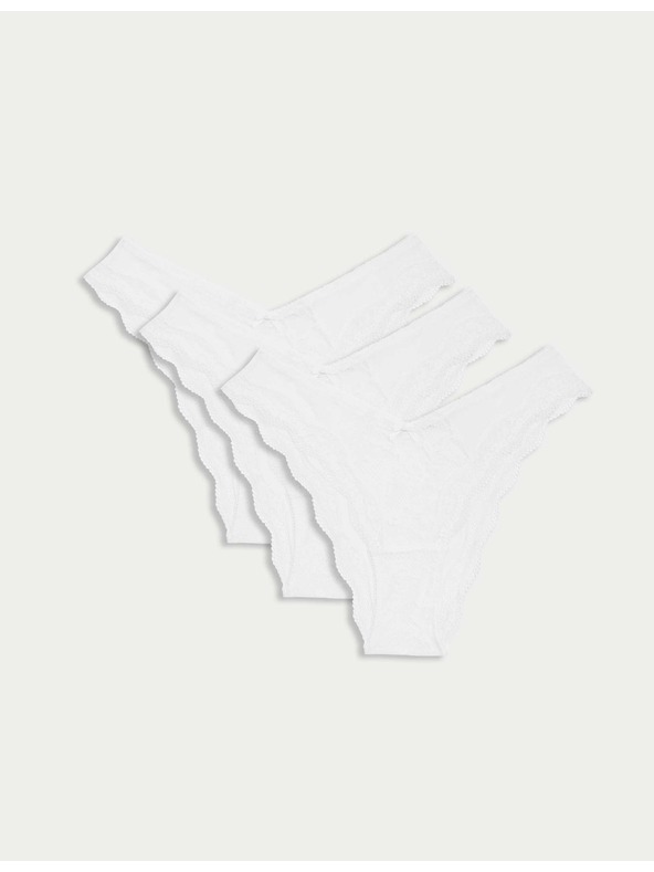 Marks & Spencer 3 kom čipkastih gaćica Jasmine Miami Marks & Spencer bijela