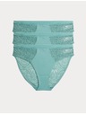 Marks & Spencer Visoko izrezane gaćice Body Soft™, set od 3 kom Marks & Spencer zelena