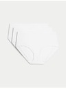 Marks & Spencer Gaćice s visokim strukom i tehnologijom Flexifit™, 3 kom u pakiranju Marks & Spencer bijela
