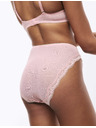 Marks & Spencer Visoko izrezane čipkaste gaćice s visokim strukom Jasmine, 3 kom Marks & Spencer roza