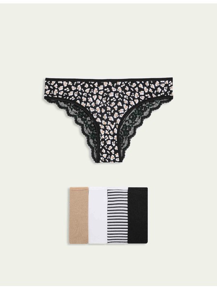 Marks & Spencer Brazilske gaćice s printom i visokim udjelom pamuka Marks & Spencer bijela