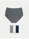 Marks & Spencer Gaćice visokog struka s visokim udjelom pamuka, 4 kom. Marks & Spencer siva