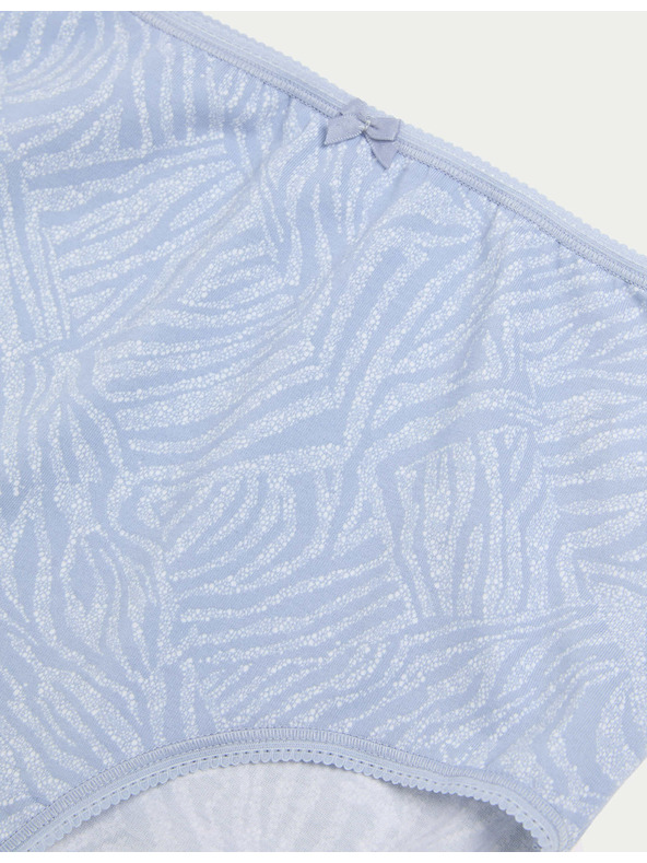 Marks & Spencer Gaćice visokog struka s printom od pamuka Lycra™, 5 kom. Marks & Spencer plava
