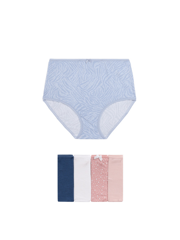 Marks & Spencer Gaćice visokog struka s printom od pamuka Lycra™, 5 kom. Marks & Spencer plava