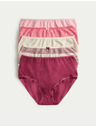 Marks & Spencer Kratke gaćice visokog struka s printom, od pamuka Lycra™, 5 kom. Marks & Spencer ružičasta
