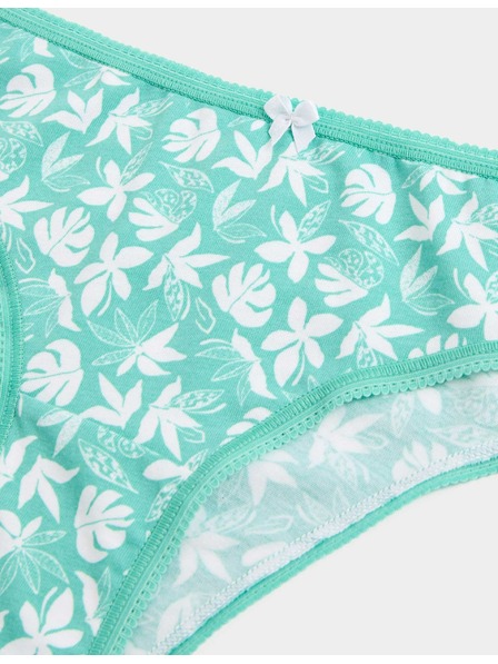 Marks & Spencer Brazilske gaćice s visokim udjelom pamuka i Lycra™ materijalom, 5 kom. Marks & Spencer zelena