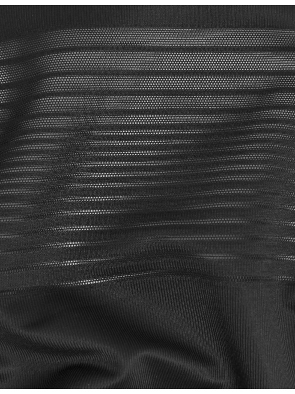 Marks & Spencer Prozirni prugasti učvršćujući body Wear Your Own Bra Body Marks & Spencer crna