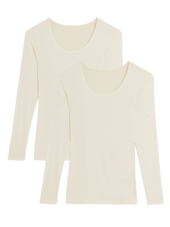 Marks & Spencer Termo majica dugih rukava s tehnologijom Heatgen™, 2 kom Marks & Spencer krem