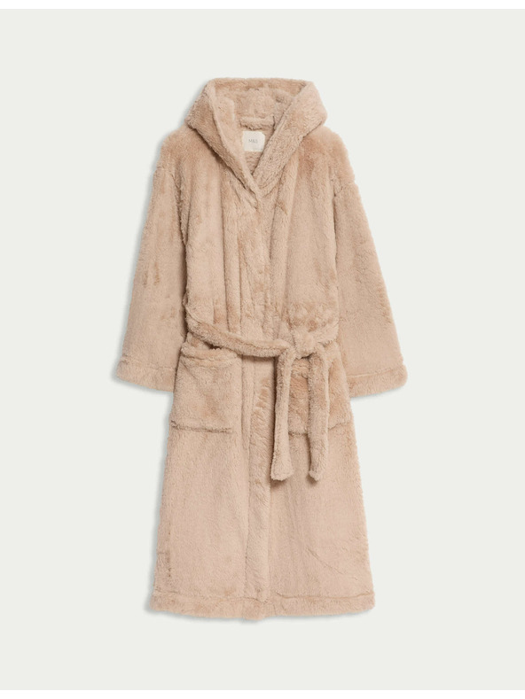Marks & Spencer Kupaći ogrtač s kapuljačom Marks & Spencer smetanasta