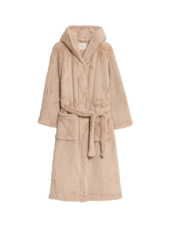 Marks & Spencer Kupaći ogrtač s kapuljačom Marks & Spencer smetanasta