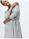 Marks & Spencer Široki rebrasti kupaći ogrtač Marks & Spencer siva