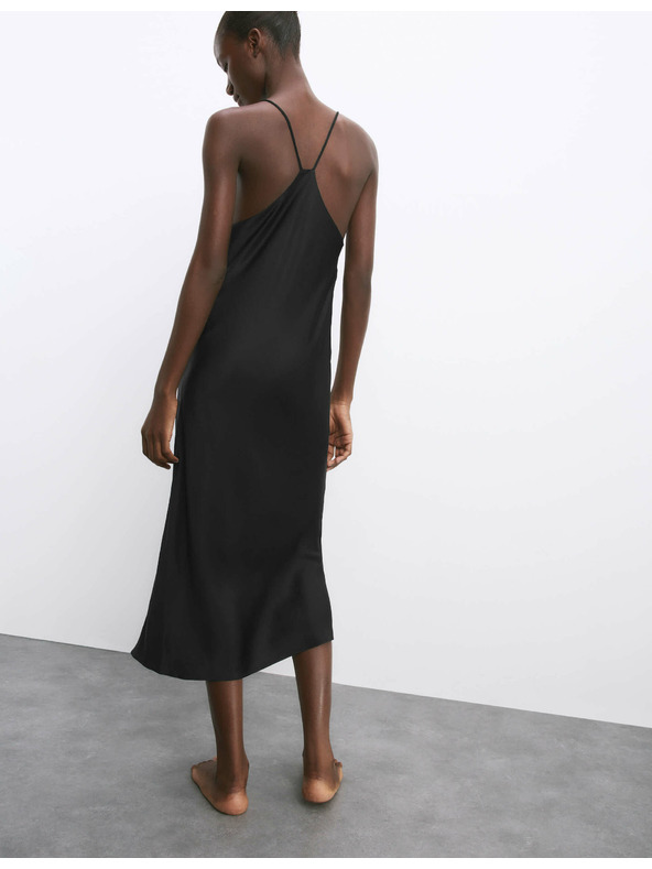 Marks & Spencer Svilena duga košulja na bretele Marks & Spencer crna