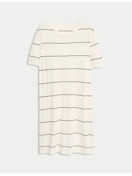 Marks & Spencer Prugasta noćna košulja s tehnologijom Cool Comfort™ Marks & Spencer smetanasta