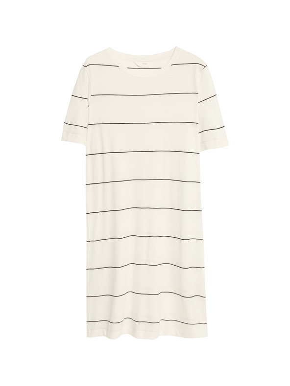 Marks & Spencer Prugasta noćna košulja s tehnologijom Cool Comfort™ Marks & Spencer smetanasta