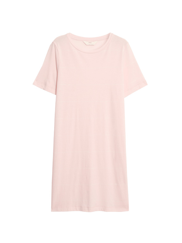 Marks & Spencer Prugasta noćna košulja s tehnologijom Cool Comfort™ Marks & Spencer ružičasta