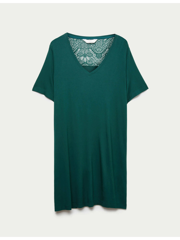 Marks & Spencer Pidžama košulja s čipkom Marks & Spencer zelena