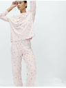 Marks & Spencer Pidžama garnitura od čiste pamučne tkanine sotiskom Marks & Spencer ružičasta